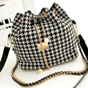 Hobo Printed Boho Bucket Bag Chain Crossbody Strap